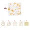 Durable White with Gold Paint Splatter Paper Beverage/Cocktail Napkins (600 Napkins)